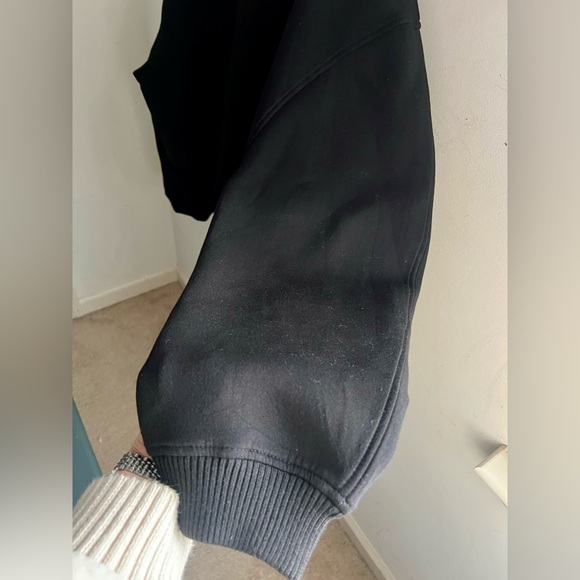 ZARA Black Cropped Varsity Jacket Size L – New - Picture 5 of 6